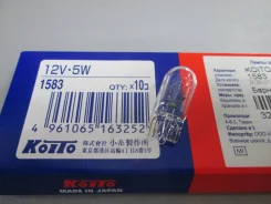 ����� ������.12V 5W Koito W2.1X9.5D [1583] 1583 ����