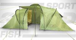 Палатка Sierra 4 Indiana 4-х местная антимоск сетка 2 спальни тамбур 470x240x200 см фото