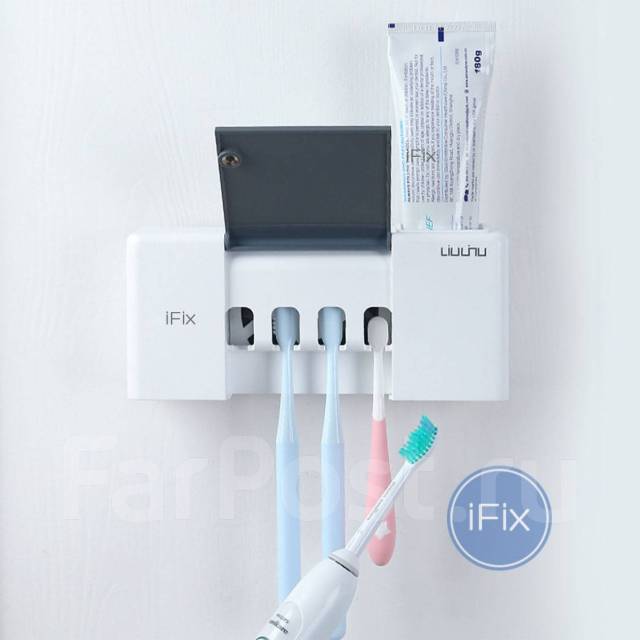Держатель для зубных щеток с уф - стерилизацией Xiaomi Liushu ...
