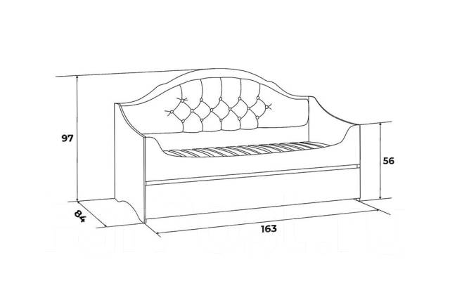Чертеж детской кровати 160х80