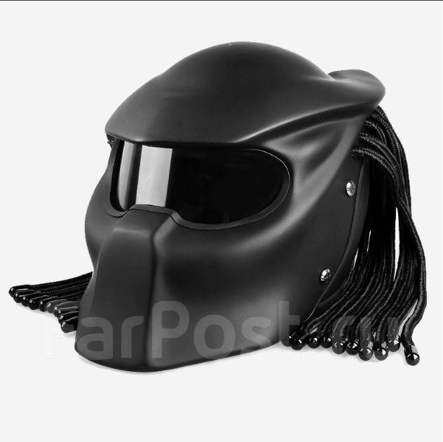 Шлем интеграл BSD-A030 predator хищник чёрный матовый L - Экипировка во ...