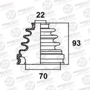 ������� ���� FR IN Toyota Tercel Avantech BD0107 Avantech BD0107, ������ �������� BD0107 ����