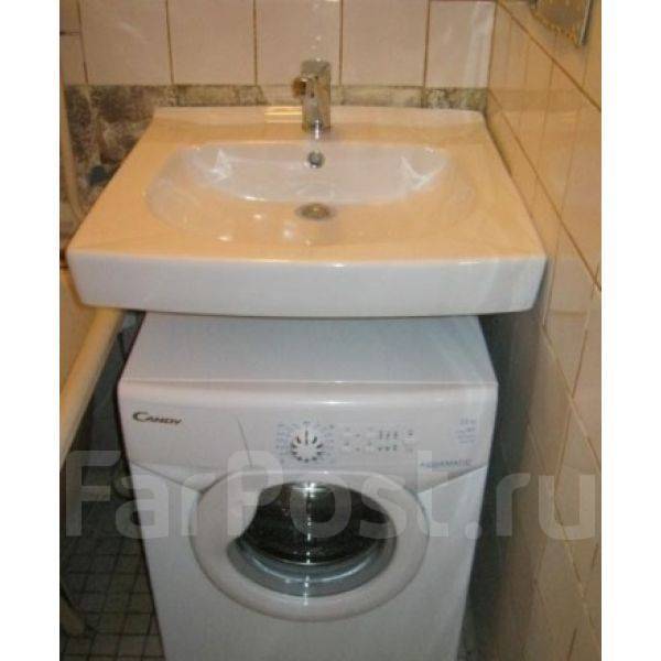 Раковина Santek Пилот над стир. маш. (сифон+кронштейн) 60х60см ...