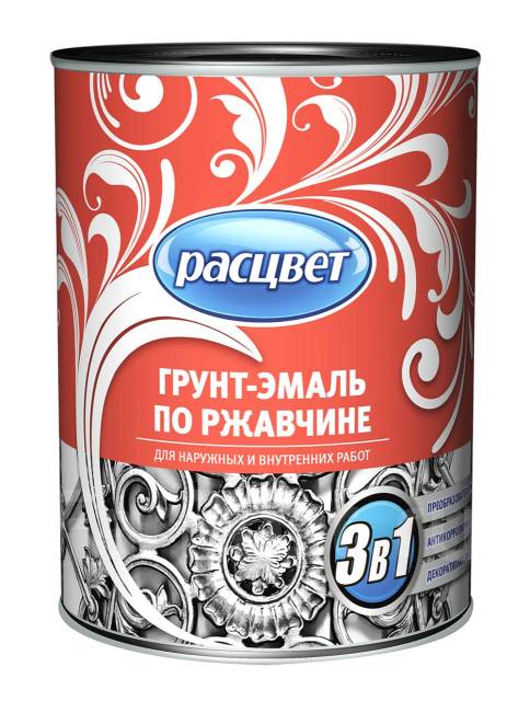 Грунт-эмаль по ржавчине Расцвет 0,9кг голубая - Лакокрасочные материалы ...