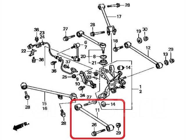 Задняя подвеска хонда аккорд 7 схема