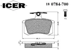 ������� ��������� ������ audi 80 100 a4 a6 a8 Icer 180784-700 Vag: 4A0615451 859698451 4D0615415 4A0698451A 4A0698451 4A0615415C 4A0615415 447698451C...