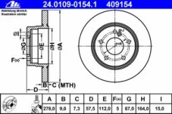 ���� ��������� ������ mercedes-benz c-class Ate 24.0109-0154.1 Mercedes-Benz: 2044230512 0004231312 Mercedes-Benz C-Class T-Model (S204) 24010901541 �...
