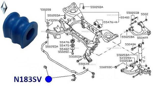 Передняя подвеска ниссан патфайндер r51 схема с описанием деталей