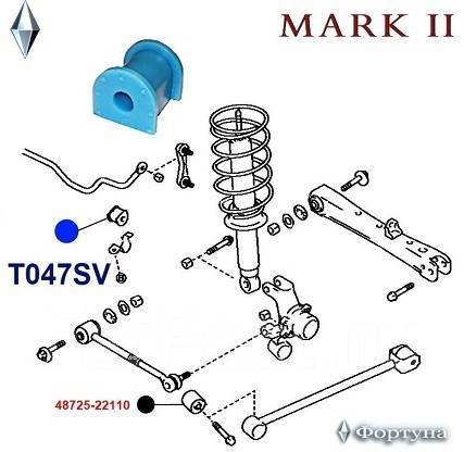 Схема задней подвески марк 2 100
