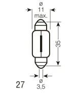 ����� C10W 12V SV8,5-8 T11X35 17316 Narva 17316 ����