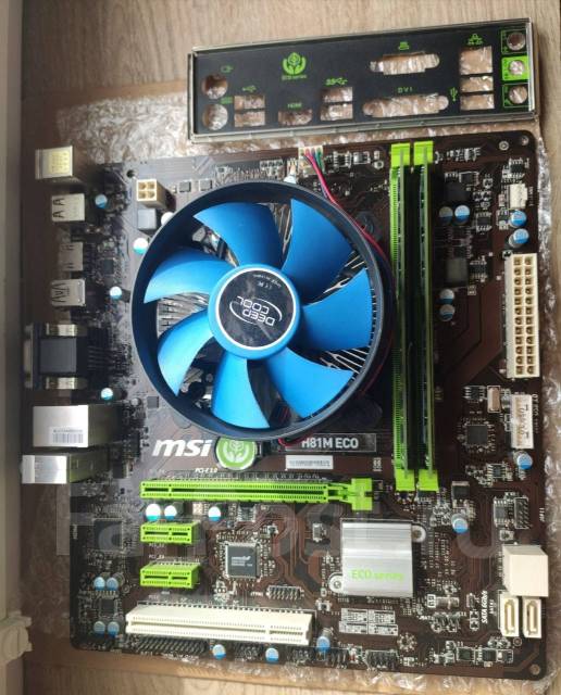 Комплект материнская плата MSI H81M ECO, процессор i5 4460, 16GB ...