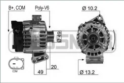 ��������� FORD Focus III 1.6 2011-/Mondeo IV 1.6 2007-/Fiesta 1.6 08- 210430 ����