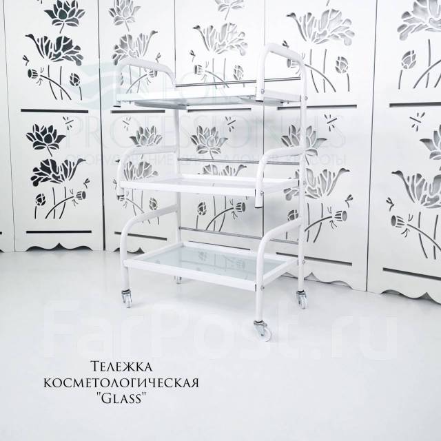 Тележка косметологическая (косметолога)"Glass", новый, в наличии. Цена ...