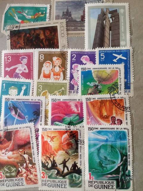 Коллекция старых марок разных стран с 1957г +Подарок - Марки во ...