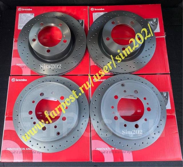 Диски тормозные перфорированные Brembo Land Cruiser 200/TLC200/LX570 ...