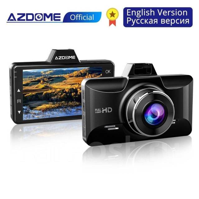 Видеорегистратор azdome m01 pro fhd 1080p 3 дюймовый с функцией ночного видения