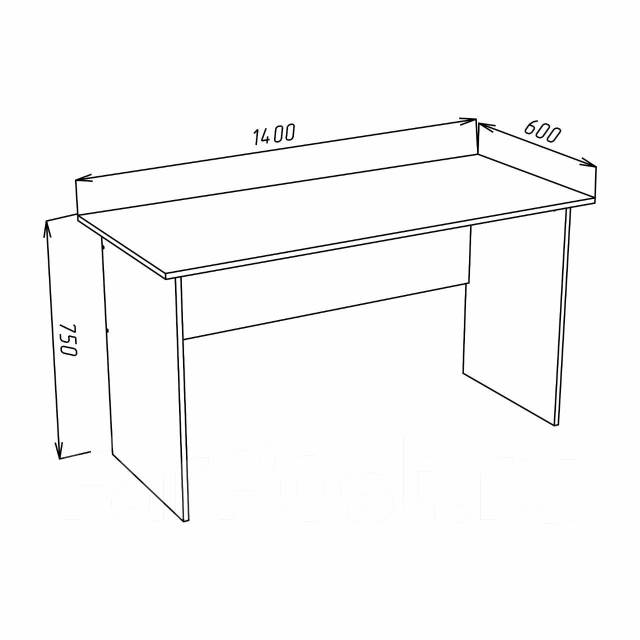 Стол офисный 1400 600