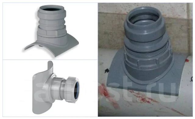 Врезка (адаптер) в канализационную трубу (100x40мм) Mcalpine Англия ...