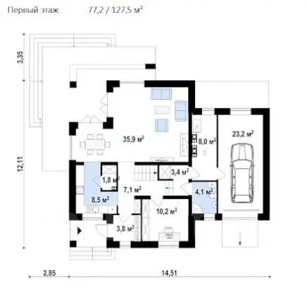 ������ ������������ ���������� ���� 240 �2. 200-300 ��. �., 2 �����, ������ ����
