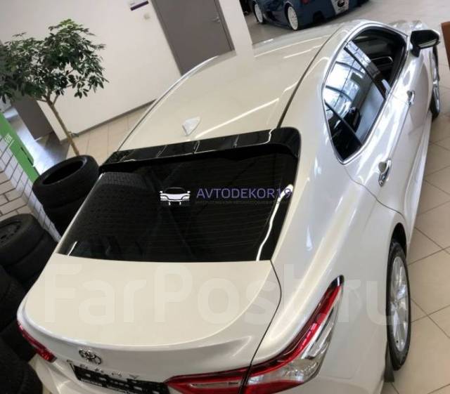 Козырек Zeus на заднее стекло Toyota Camry XV70 (Тойота Камри 70 ...