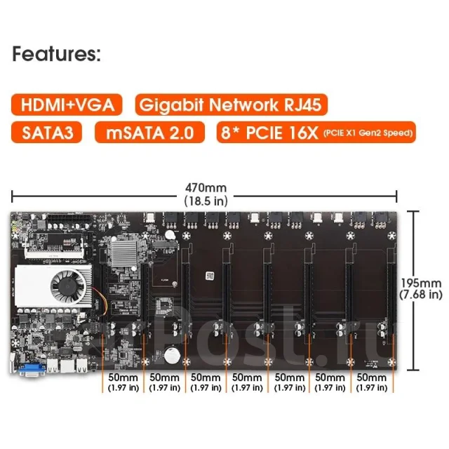 �������-���� BTC-T37 �� 8 GPU ����