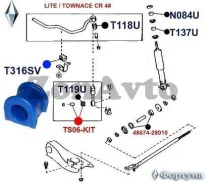 ������ ���� T316SV 48815-30080 ���������� T316SV ����