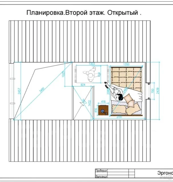Проект каркасного дома 6х6 А-образный - Проекты домов во Владивостоке