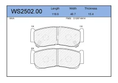 ������� �������� ������ Hyundai Santa Fe 2.7/2.2CRDi 06 WS250200 WS250200 ����