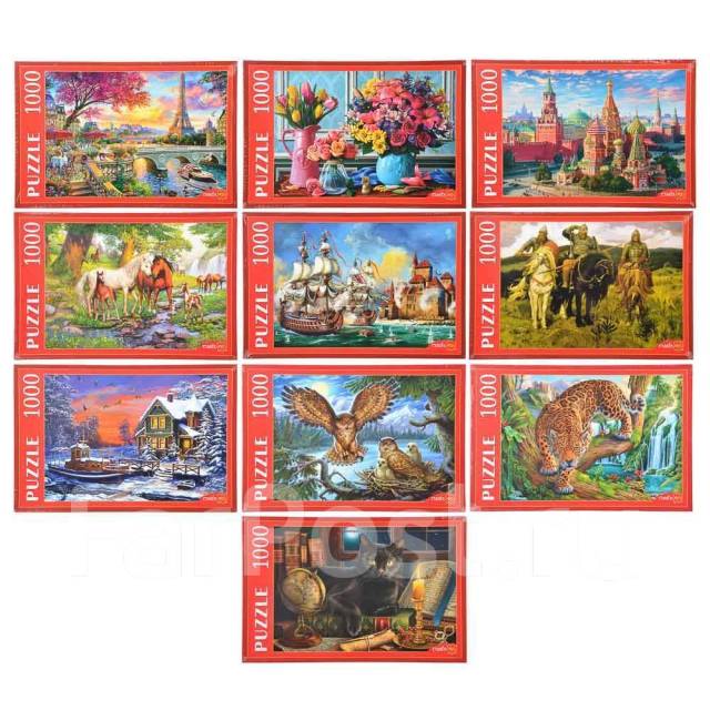 Пазлы 1000 деталей, картон, 68,5х48,5см/67х42см, РК1000-7 арт.19256-5 ...