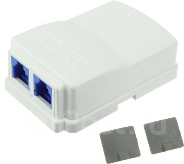 Розетки телефонные 2 выхода, новый, в наличии. Цена: 65₽ во Владивостоке