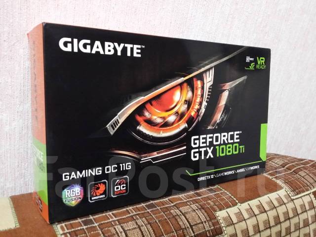 Коробка от видеокарты Гигабайт GTX 1080 Ti, б/у, в наличии. Цена: 500 ...