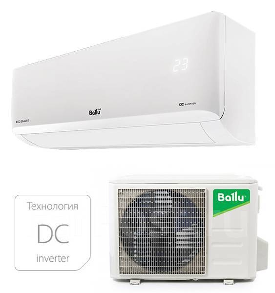 Кондиционер настенный, инвертор Ballu Eco Smart BSYI-12HN8_23Y до 35 м2 ...