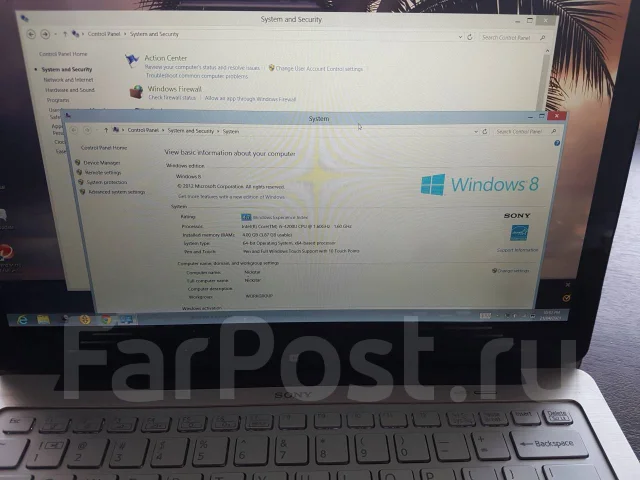 Sony VAIO Fit. 13.3", 1,6����, ��� 4 ��, ���� 128���, WiFi: 1, Bluetooth: 1, ����������� �� 3��. ����