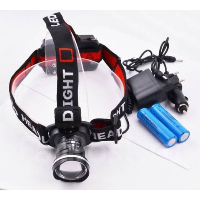 Фонарь налобный BL-T07 CREE Q3 (2х18650 USB в комплекте), новый, в ...