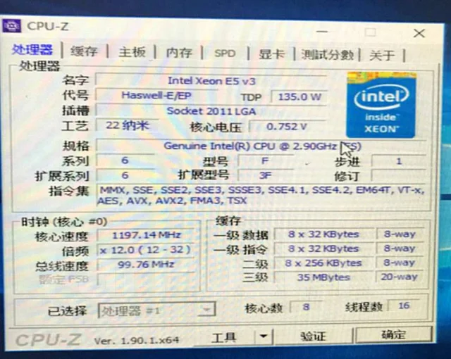 Intel Xeon E5-2667 v3 ����