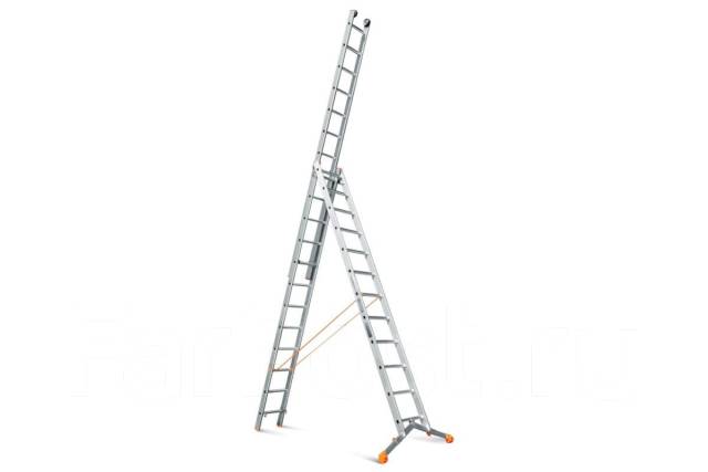 Лестница трехсекционная "Эйфель Ювелир + ТЛ" (3х12) длина секции 3,48м ...