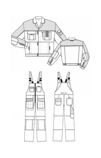 Дизайн рабочей одежды рисунки