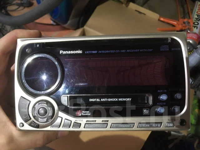 Panasonic CQ-VX777MD, 2 DIN — 178x100 мм, б/у, в наличии. Цена: 6