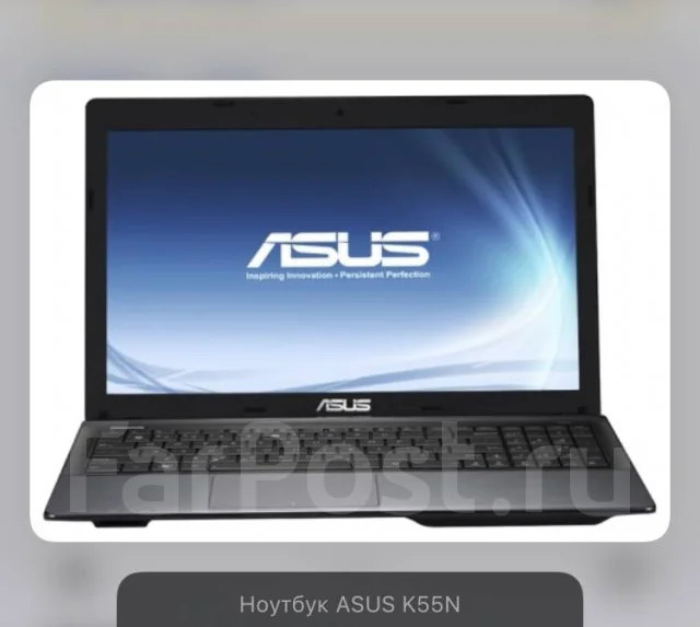 Asus K55N. 15.6", 1 900����, ��� 4 ��, ���� 582���, WiFi: 1, Bluetooth: 1, ����������� �� 8��. ����