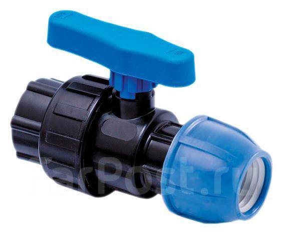 Кран компрессионный для ПЭ труб ВР 32 x 1 (Lammin) 25/1 - Сантехника и ...