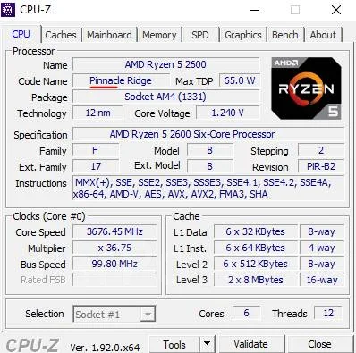 AMD Ryzen 5 2600 ����