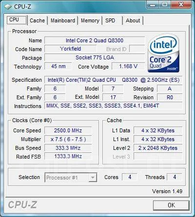 Intel Core 2 Quad Q8300 ����