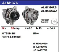��������� Mitsubishi 4M40 110A Delica Pajero Krauf Krauf ALM8376GB ����