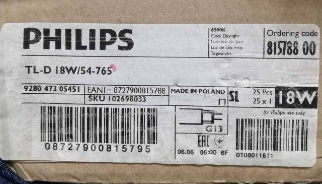 Philips tl d 54 765. TL-D 18w/54-765. Philips TL-D 18w/54-765. 18w/54-765 Philips. Лампы TLD 18w/54 замена.