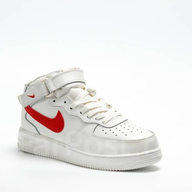 Nike air force 1 cheap mid 07 white red