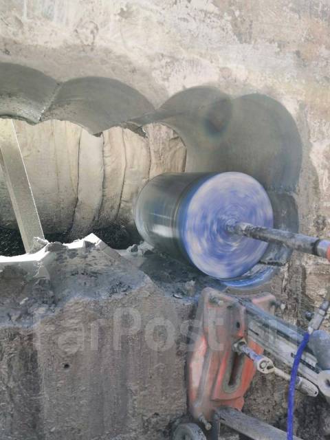 Алмазное бурение/сверление отверстий в бетоне во Владивостоке