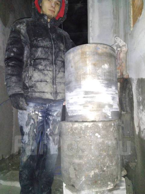 Алмазное бурение/сверление отверстий в бетоне во Владивостоке