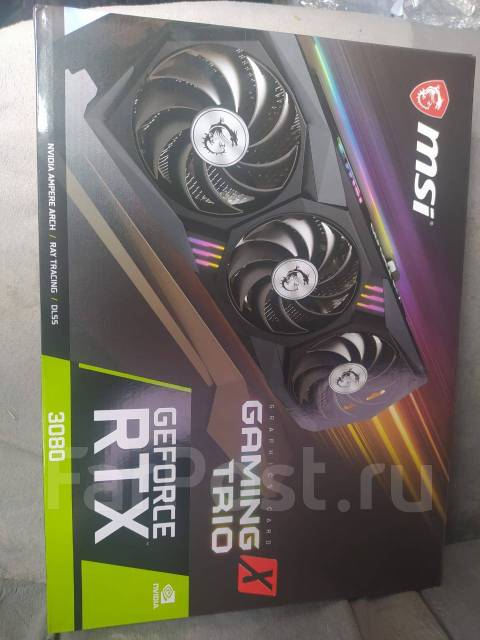 MSI GeForce RTX 3080 Gaming X TRIO 10G, новый, в наличии. Цена: 205 000 ...