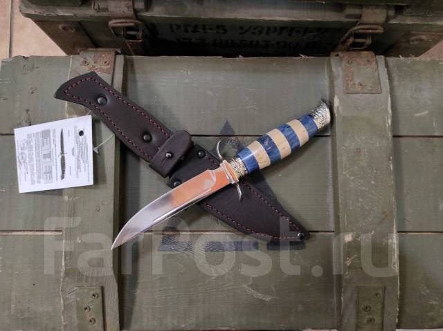 Нож "НКВД" ВМФ, СВ Клинок, 95Х18, ножны из кожи, новый, под заказ. Цена ...