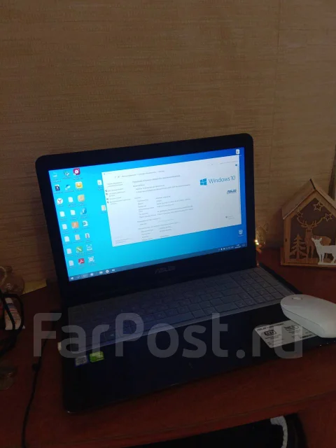 Asus VivoBook X556UQ. 15.6", 2,3����, ��� 12 ��, ���� 500���, WiFi: 1, Bluetooth: 1, ����������� �� 6��. ����